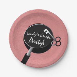 女の子用品のパーティーを逃れる ペーパープレート