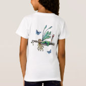 女の子用妖精蝶々Tシャツ Tシャツ (裏面)