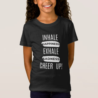 女の子用 吸って吐いて元気になるジャージティー Tシャツ