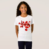 女の子用Tシャツ ロイヤルポインシアナの花 Tシャツ (正面フル)