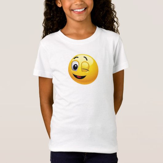 女の子用Youthシャツ/顔文字 Tシャツ (正面)