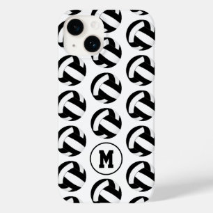 女の子白黒バレーボールパターン Case-Mate iPhone 14ケース
