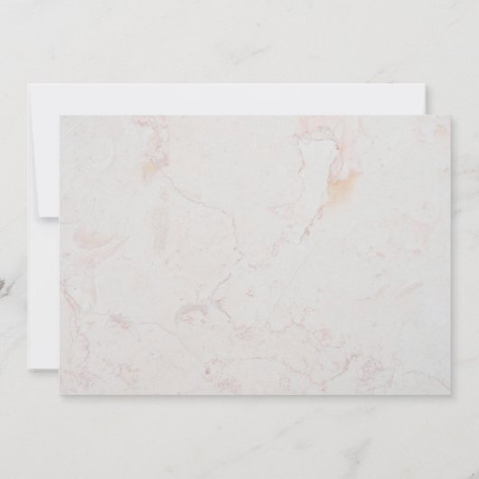 女の子確認ブルガンディ牡丹金ゴールドクロス大理石 サンキューカード (裏面)