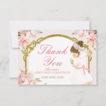 女の子祈の金ゴールド第1聖餐式