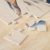 女の子祈はイエスキリストにベッドタイム祈りの言葉 ジグソーパズル (側面)