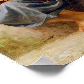 女の子編み物ブーゲロー ポスター (角)