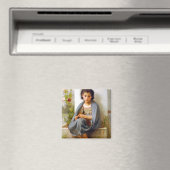 女の子編み物ブーゲロー マグネット (インサイチュ (食洗機))