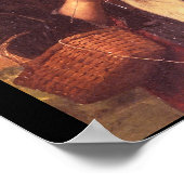 女の子編み物', Albert_Albertポートレート ポスター (角)