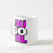 女の子行きます コーヒーマグカップ (正面左)