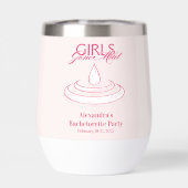 女の子行ったマイルドバチェロレッテの旅程パーティー (背面)