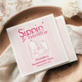 女の子行ったマイルドバチェロレッテの旅程パーティー スタンダードカクテルナプキン