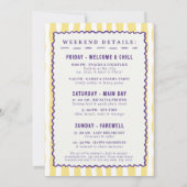 女の子行った軽度のスパの日バチェロレッテ 招待状 (裏面)