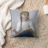 女の子裁縫ブーゲロー クッション (ブランケット)