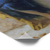 女の子裁縫ブーゲロー ポスター (角)