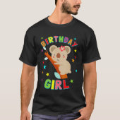 女の子誕生日コアラベアキュート子供へパート – コーア Tシャツ (正面)