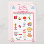 女の子誕生日ティーパーティーメモリーゲーム (正面/裏面)