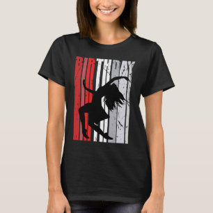 女の子誕生日レッドダンスダンサー表現音楽L Tシャツ