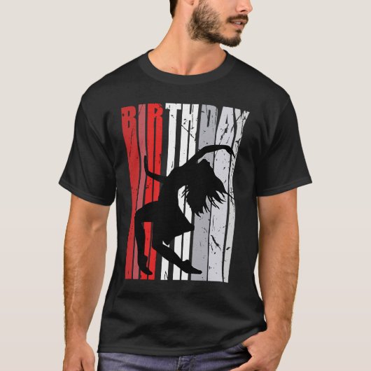 女の子誕生日レッドダンスダンサー表現音楽L Tシャツ (正面)