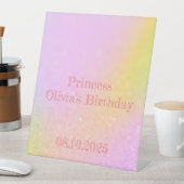 女の子誕生日標識 台座サイン (インサイチュ)