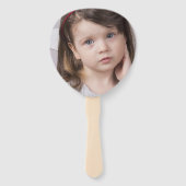 女の子誕生日猫マーメイドかわいい写真ブルーMeowmaid ハンドファン (裏面)