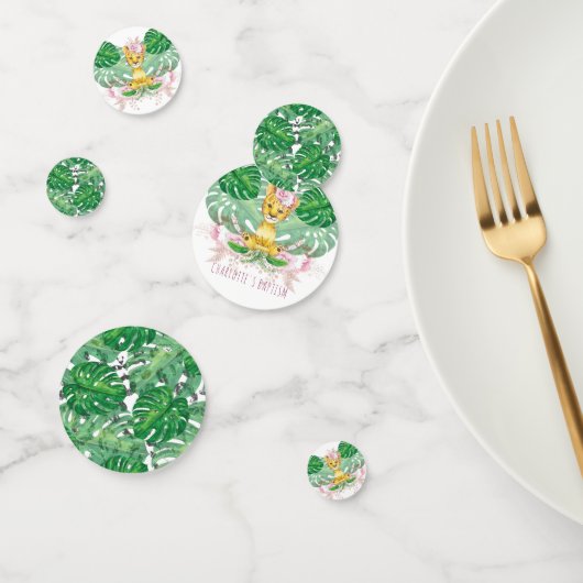 女の子誕生日Iバプティスリオンパーソナライズされた コンフェッティ (グループ)