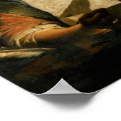 女の子読が手紙 ポスター (角)