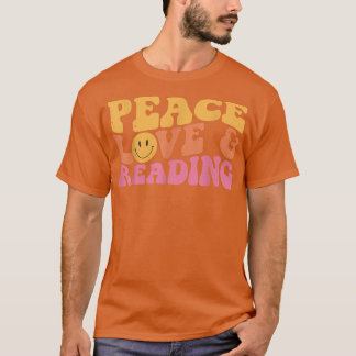 女の子読たちのための平和の愛の本10代の好き Tシャツ