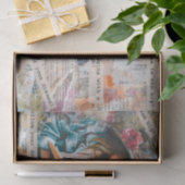 女の子読と夢の引用文コラージデコページ 薄葉紙 (ギフト)