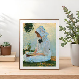 女の子読はストリームで、Sargent 1888 ポスター