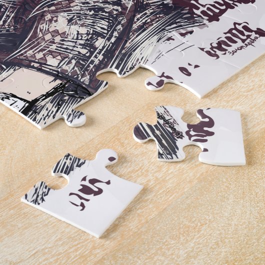 女の子読は本だ ジグソーパズル (側面)