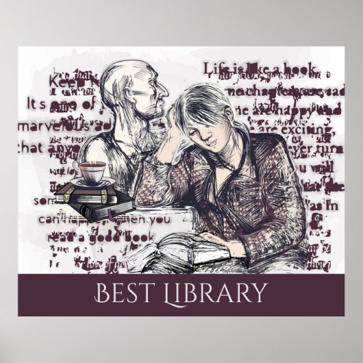 女の子読は本だ ポスター (正面)