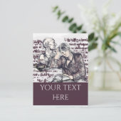 女の子読は本だ ポストカード (スタンド正面)