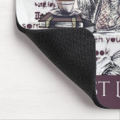 女の子読は本だ マウスパッド (コーナー)