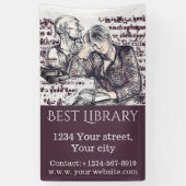 女の子読は本だ 横断幕 (縦)