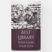 女の子読は本だ 横断幕 (縦)