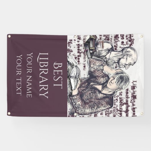 女の子読は本だ 横断幕 (横)