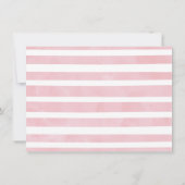 女の子象はベビーシャワーカード感謝していしています サンキューカード (裏面)