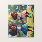 女の子遊の1簡単ブレインアートパズルフォトパズル ジグソーパズル (縦)