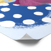 女の子部屋のプリント。雪だるま ポスター (角)