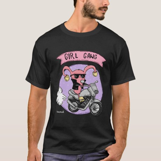 女の子集団子宮フェミニスト Tシャツ (正面)