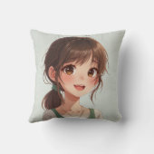 女の子顔枕 クッション (裏面)