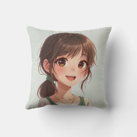 女の子顔枕 クッション (裏面)