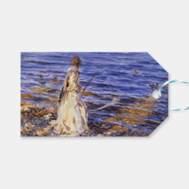 女の子魚釣り(by John Singer Sargent) ギフトタグ