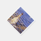 女の子魚釣り(by John Singer Sargent) スタンダードカクテルナプキン (角)