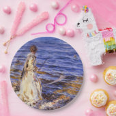 女の子魚釣り(by John Singer Sargent) ペーパープレート (パーティー)