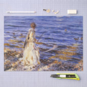 女の子魚釣り(by John Singer Sargent) 薄葉紙 (クラフト)