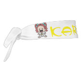 女の子黄色いベルトの空手の頭部の覆い タイヘッドバンド (回転270)