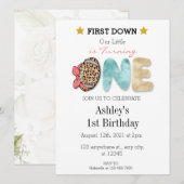 女の子1年目の記念 招待状 (正面/裏面)