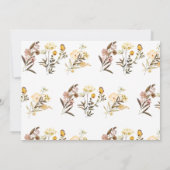 女の子1歳の誕生日 | Little 恋しく思 Onederful 招待状 (裏面)