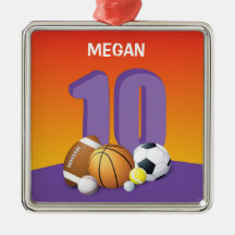 女の子10歳の誕生日 スポーツボール